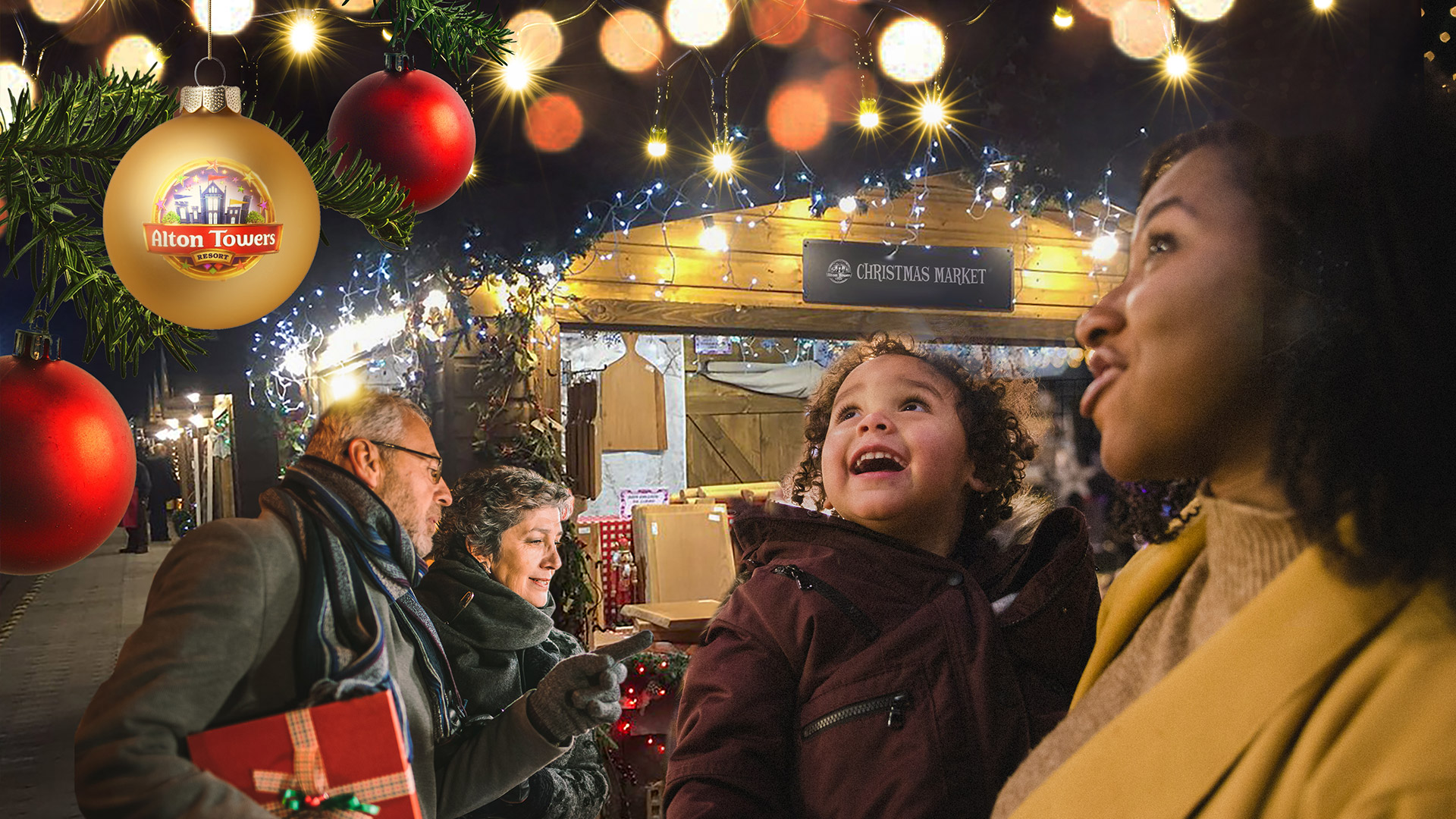 Christmas Market at Alton Towers, Staffordshire