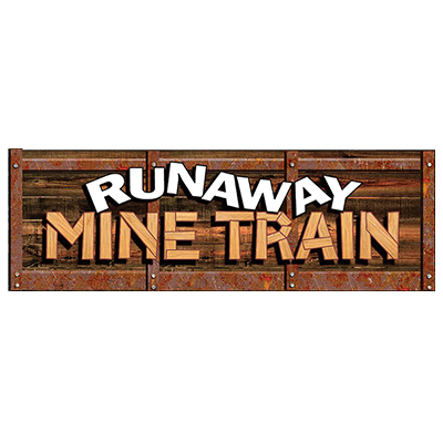 Runaway mine train logo