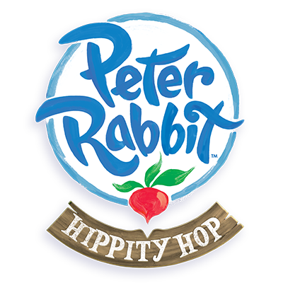 Peter rabbit hippity hop - logo
