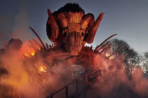 Wickerman at night